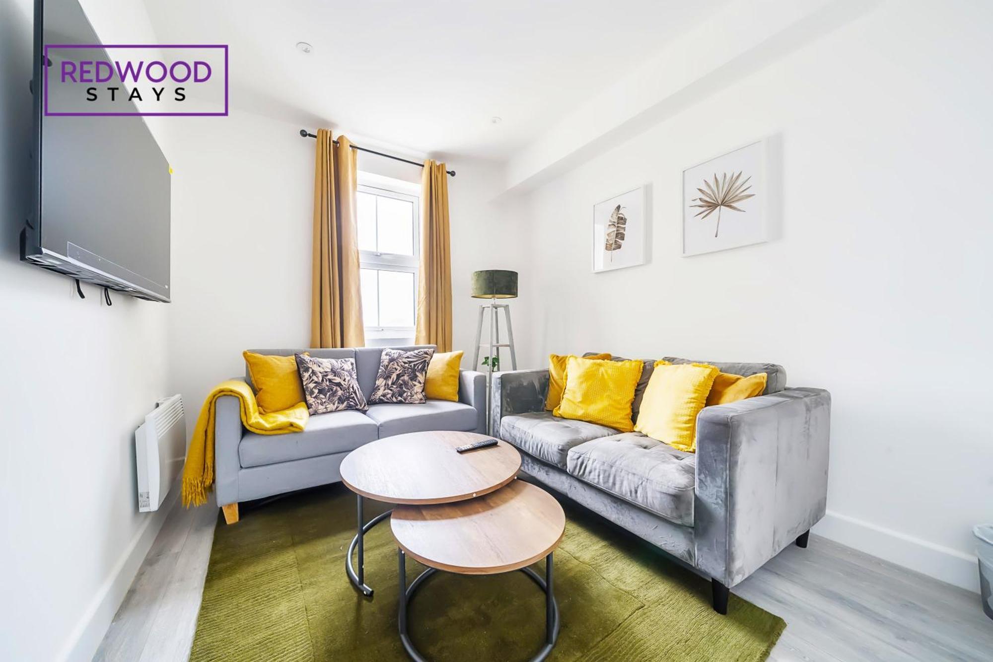Brand New, 2 Bed 1 Bath, Modern Town Center Apartment, Free Wifi & Netflix By Redwood Stays Aldershot Extérieur photo