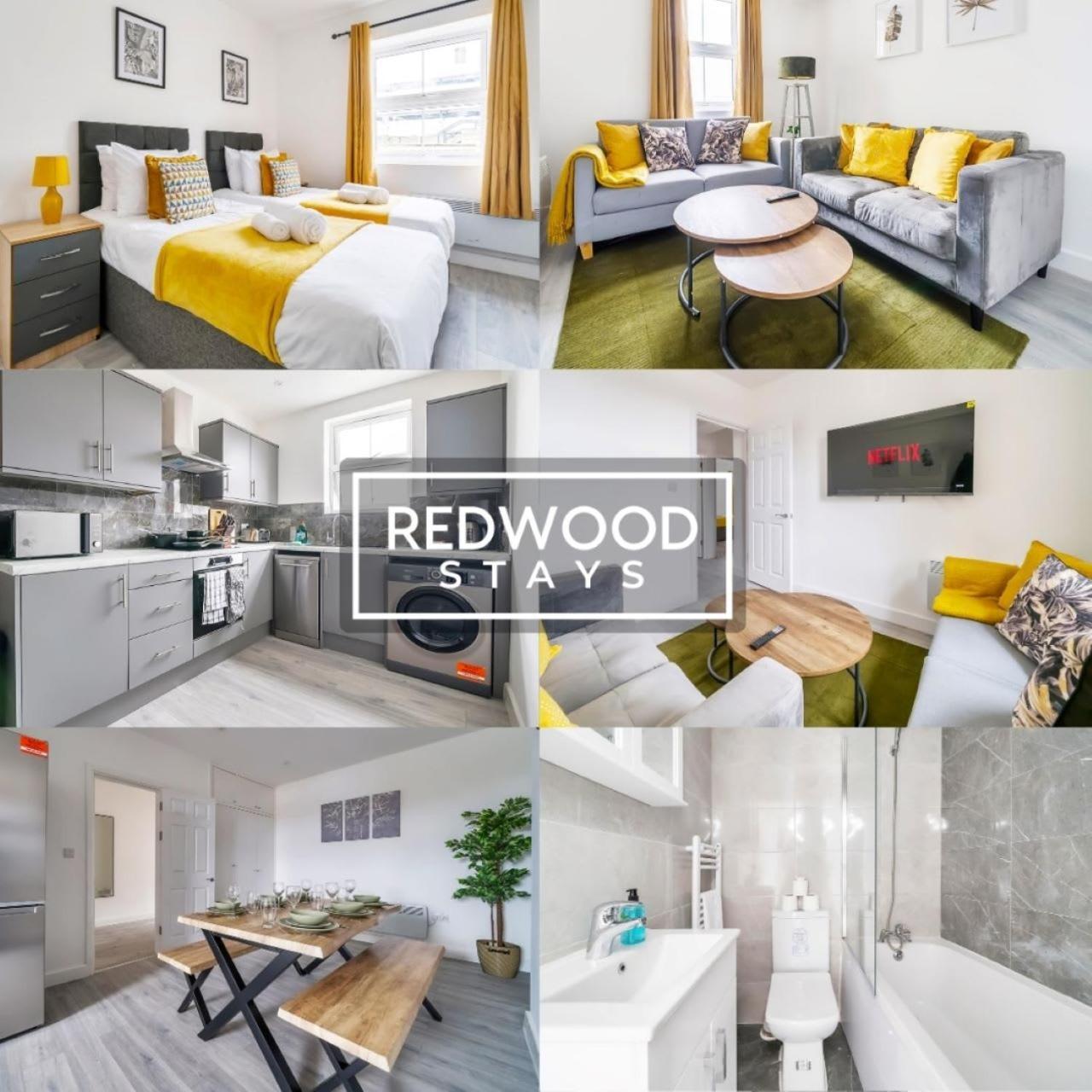 Brand New, 2 Bed 1 Bath, Modern Town Center Apartment, Free Wifi & Netflix By Redwood Stays Aldershot Extérieur photo