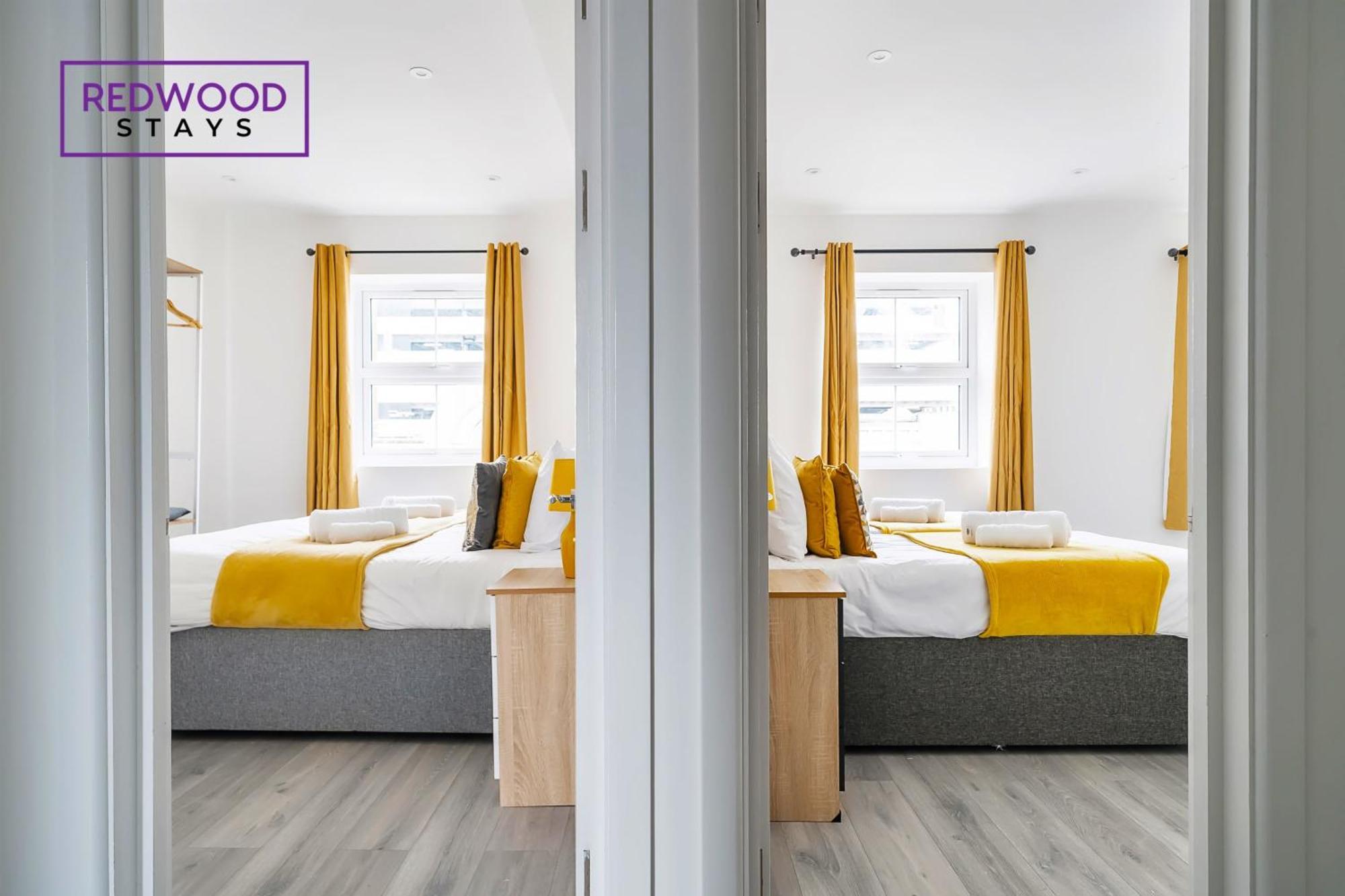 Brand New, 2 Bed 1 Bath, Modern Town Center Apartment, Free Wifi & Netflix By Redwood Stays Aldershot Extérieur photo